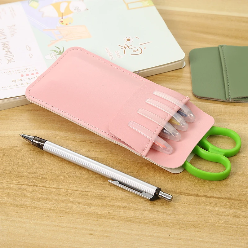Elegant PU Leather Pen Pouch