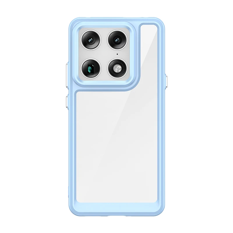 ELVEV Transparent Signature Case - Clear Hard PC + Soft TPU Bumper Design