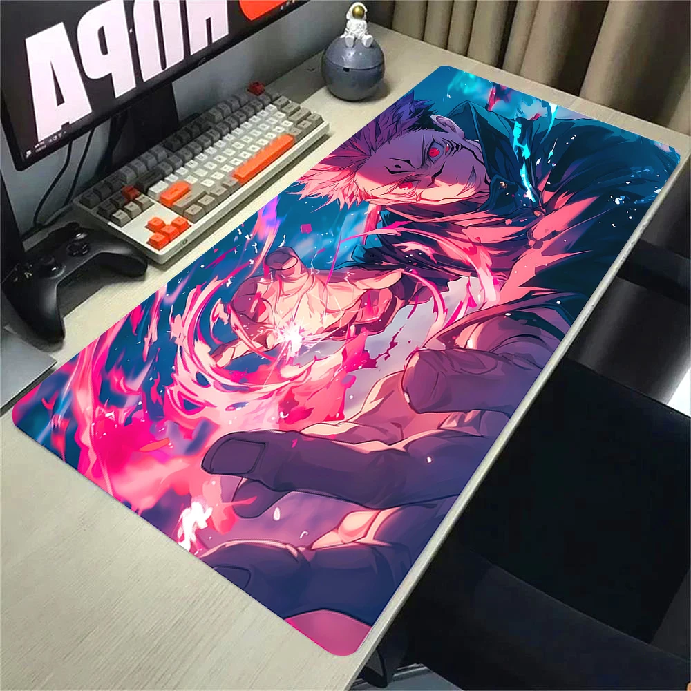 Gaming Mousepad Anime Jujutsu Kaisen Mouse Pad Gojo Satoru Large Gaming Mousepad Gamer Company Keyboard Mouse Mats Computer Desk Mat Big Carpet Mouse Pad Computer Desk Mat Anime Carpets