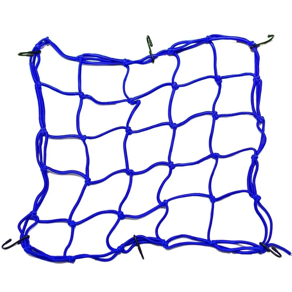 30x30cm/40x40cm 오토바이 탄성망 헬멧 탱크 러기지 6개 후크 오토바이 수납망 자전거 웹 오토바이 액세서리