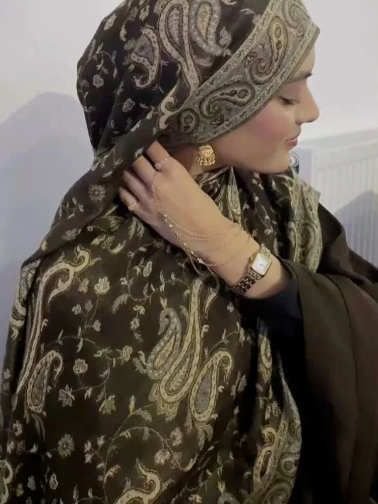 Bandana Pashmina Head Wrap Bohemia Pashmina Hijab Scarf Long