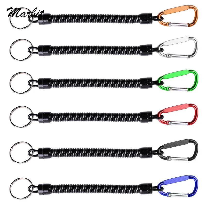 

1pcs Heavy Duty Camping Practical Multifunctional For Key With Carabiner Fishing Lanyard Pliers Coiled Ropes Anti-lost Boating
