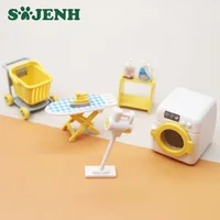 Ensemble de mini meubles miniatures pour enfants, maison de beurre, cuisine, salon, décoration de table à manger, modèle de jouets, accessoires de bricolage, 1 ensemble 2