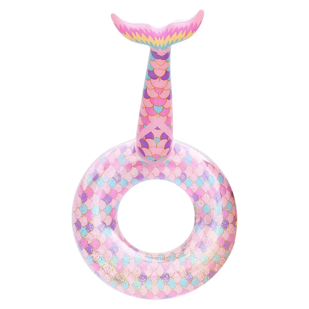 inflatable-mermaid-pool-floats-with-glitters-swimming-ring-tube-raft-pink-floaties-for-kids-adult-summer-beach-pool-party