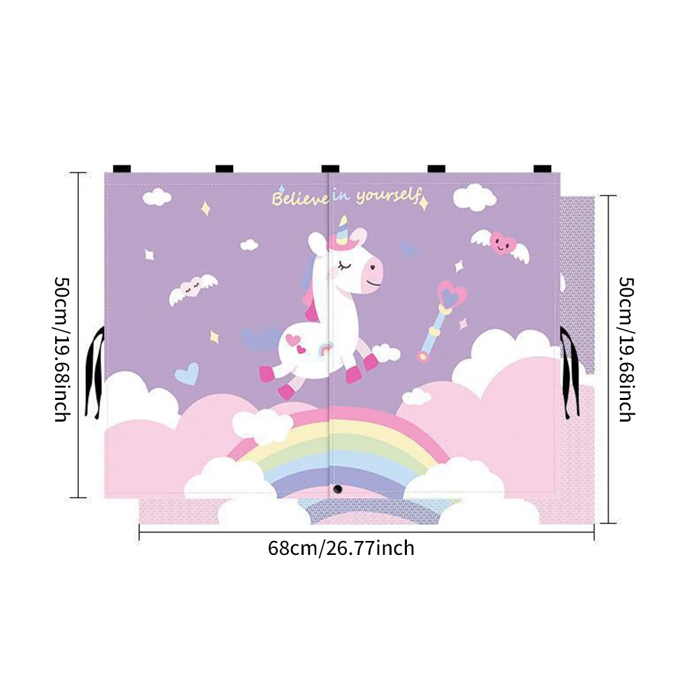 Cartoon Spaceman Magnet Car Sunshade Cover