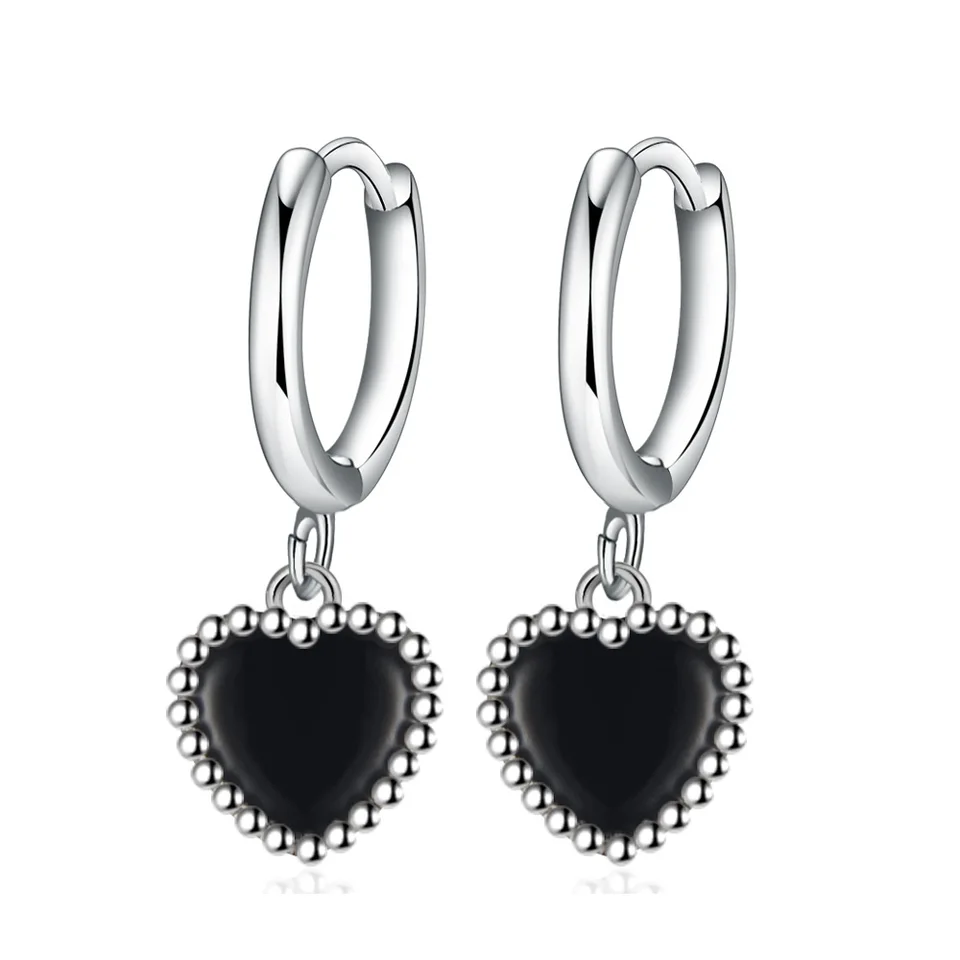 ヘアアクセサリー HUMAN MADE Heart Silver Earrings \"Black Human Made - Heart Silver Earrings | HBX - Globally Curated