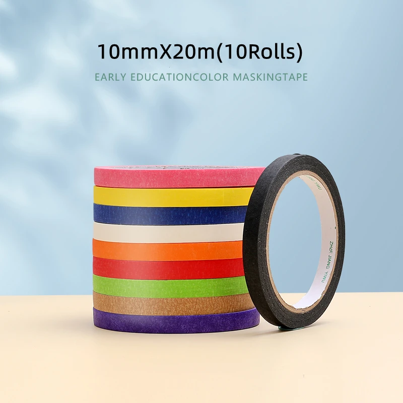 Colored Masking Tape Colored Painters Tape For Arts & Crafts Labling Or  Coding -art Supplies For Kids -6-8-12 Color - Buy Colored Masking Tape  Colored