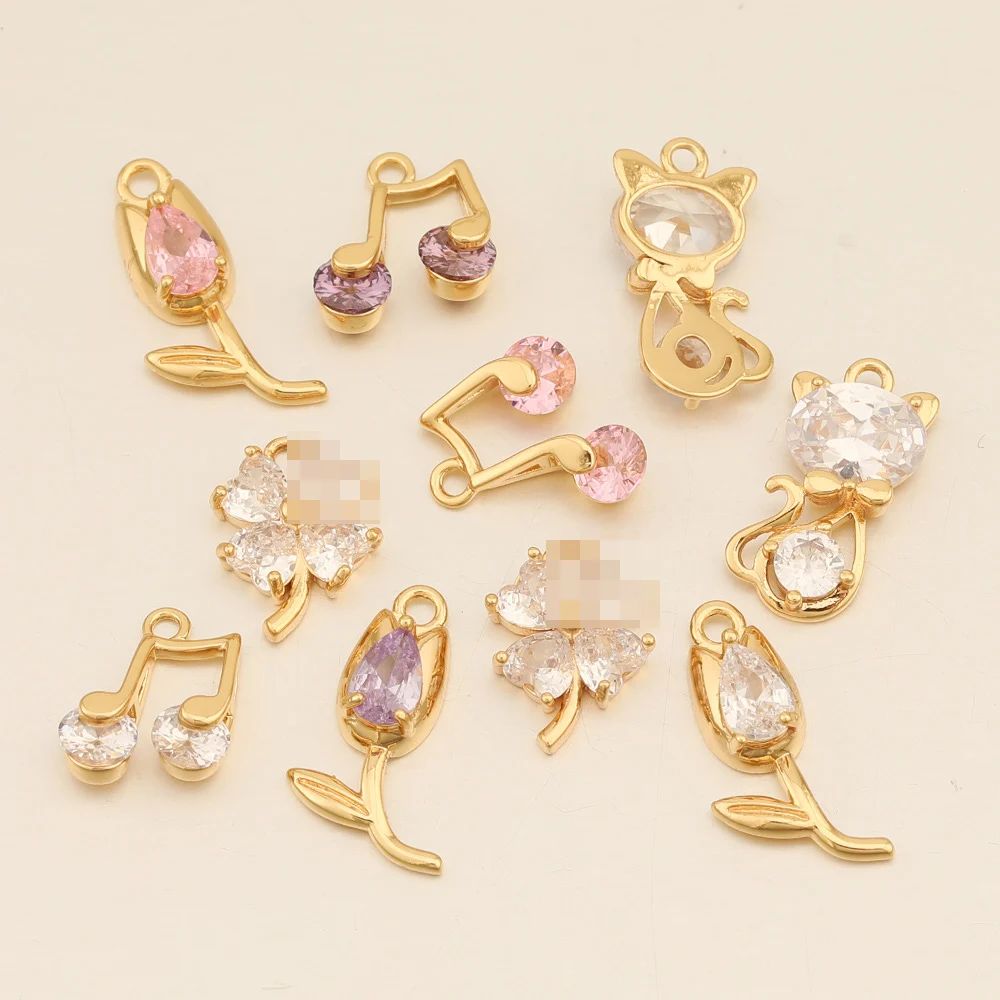 

WHSOK 20Pcs Genuine Gold Plating/Crystal/Hand Made Charms/DIY Parts/Jewelry Findings & Components/Multi Designs/DIY Making