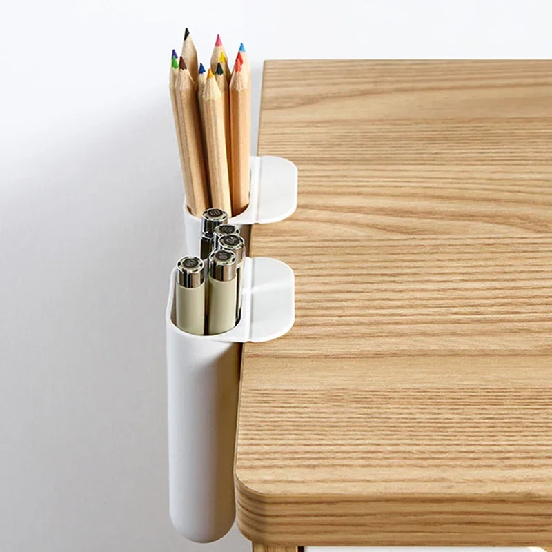 Desk Pen Pencil Organizer Hanging Office Desk Organizer School Stationery New Creative Pen Holder Plastic PP Desktop Storage Box