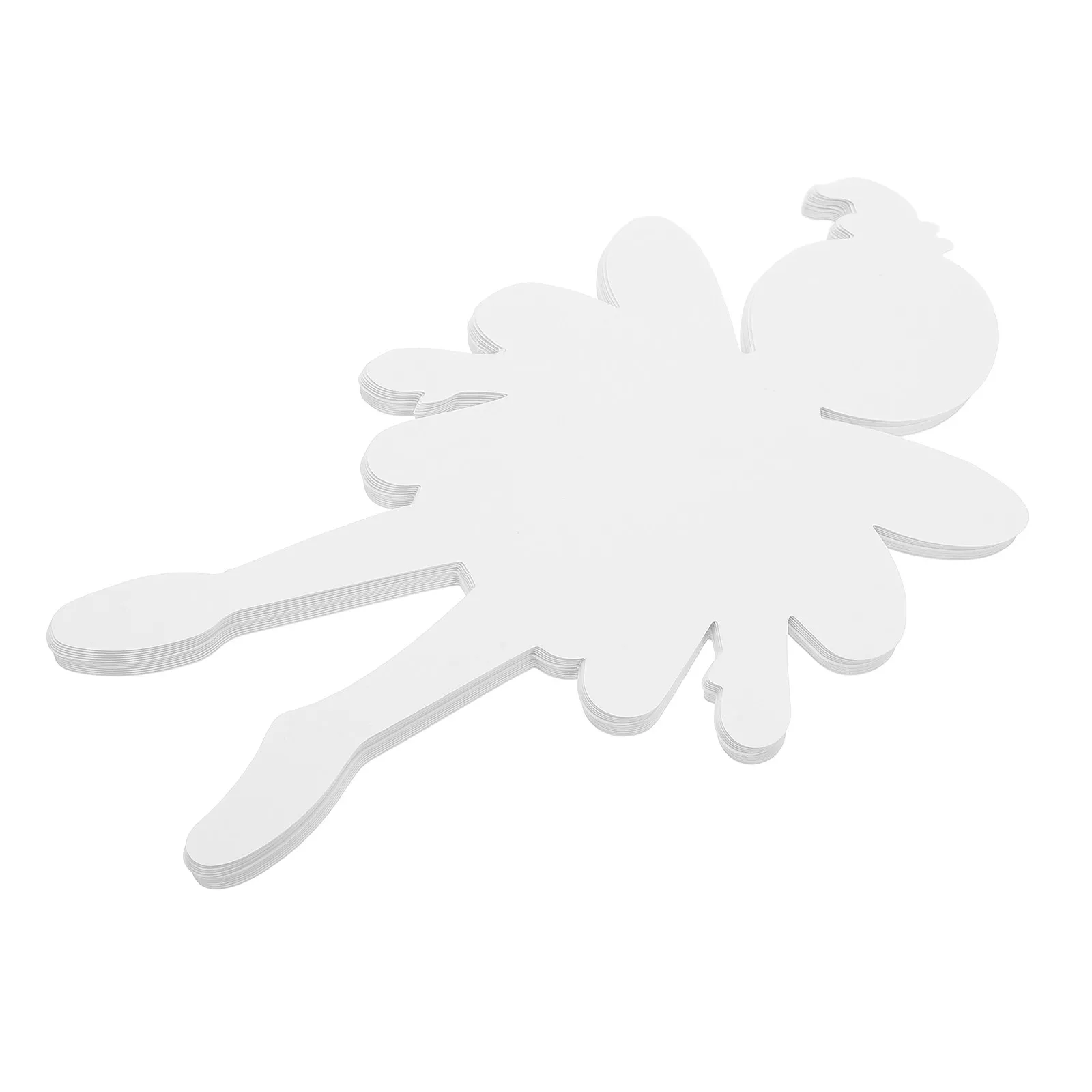 20Pcs 미완성 판지 인형 컷아웃 어린이 수공예품을 위한 페인트칠 가능한 종이 인간 피규어 가족 예술 파티 교실