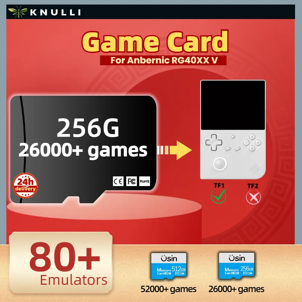 TF Game Card For Anbernic RG40XX V RG40XXV Classic Retro PSP PS1 Games Portable Handheld Console 512G 256G memory card micro sd card flash card flash memory card game card