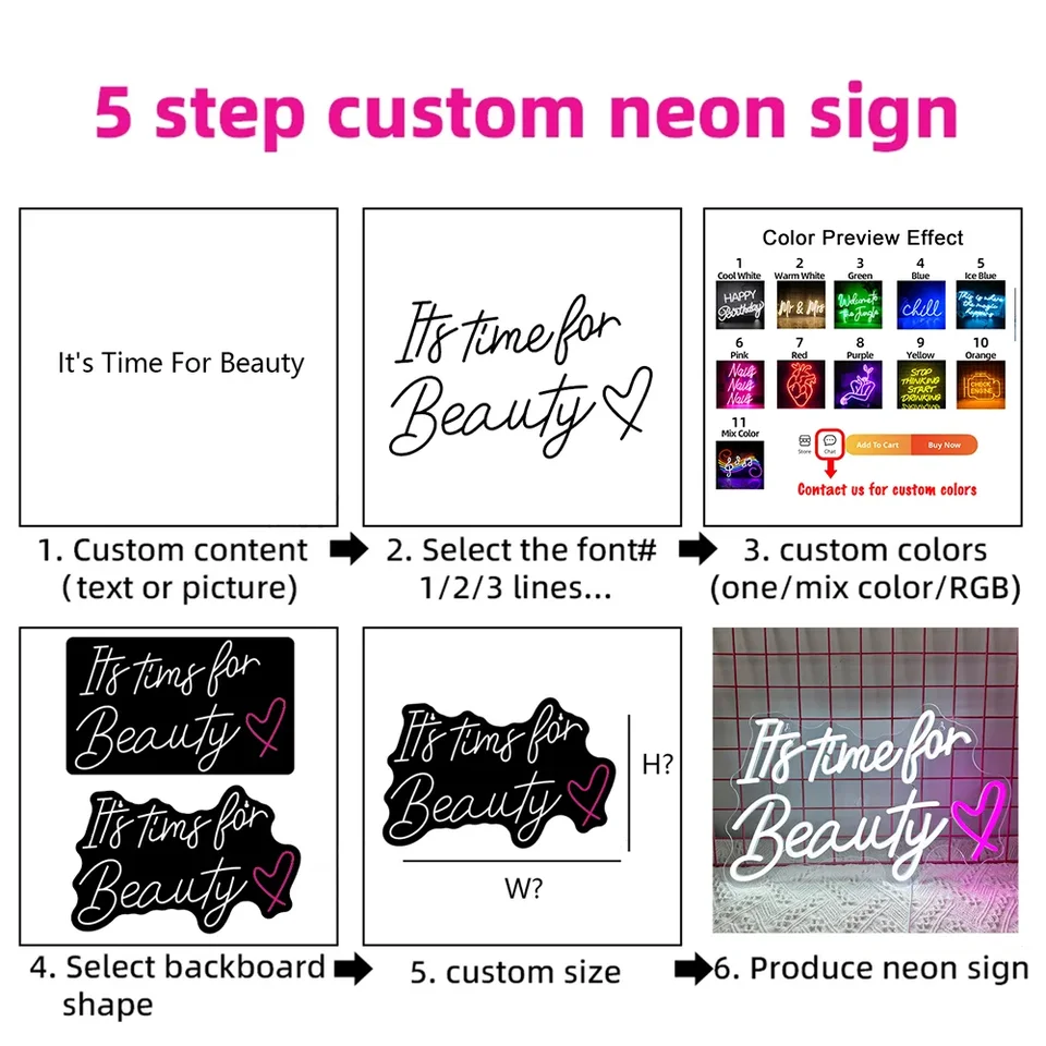 Insegna Al Neon Personalizzata LIKEGOR Fatta A Mano Con LED - Decorazione Murale Per Matrimoni, Feste, Camere E Locali, Colori Vivaci