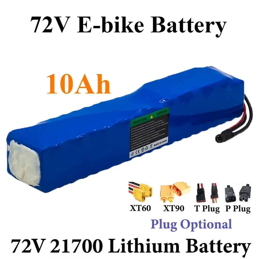 

21700 Lithium Battery Pack 72V 10Ah 20S2P 84V 2500W 3000W High Power E-Bike Electric Bicycle Scooter Motorcycle Battery 50A BMS