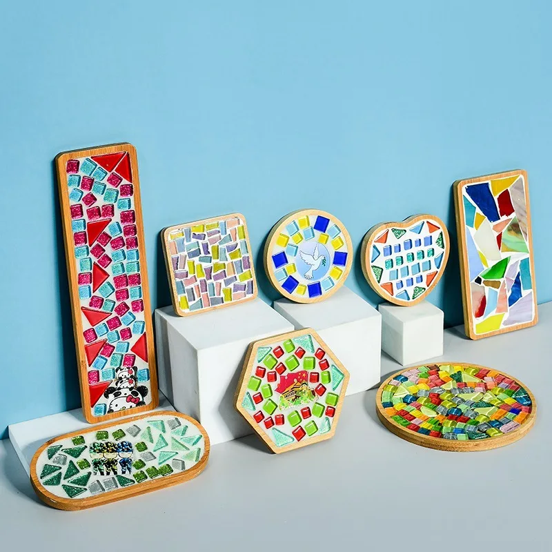 50pcs Mosaic Vase Coaster Handmade DIY Material Bag Self Made