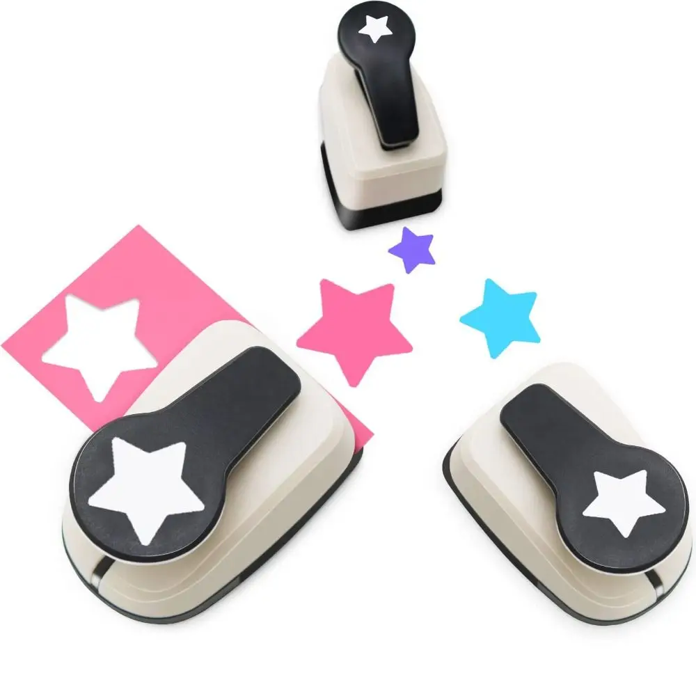 Paper Craft Punch 9-25mm Pentagram Hole Punch Children's Educational Scrapbooking Machine DIY Paper Cutting