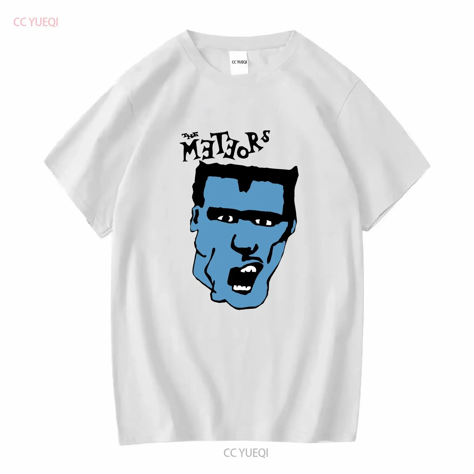 The Meteors Mutant Rock A White NEW T SHIRT Skull Image