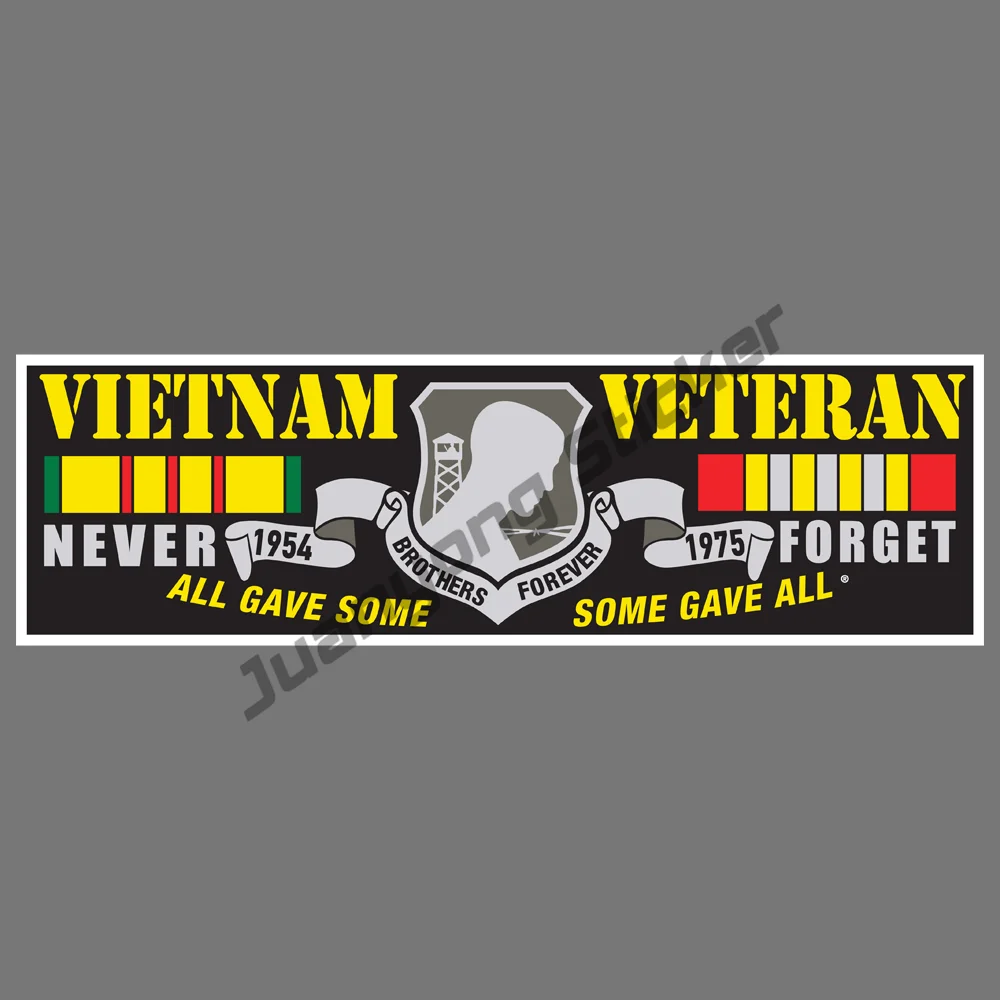 

Vietnam Veteran Never Forget Military Vinyl Sticker Car Truck Window Decal Army Bodywork Windshield Suv Exterior Decoration