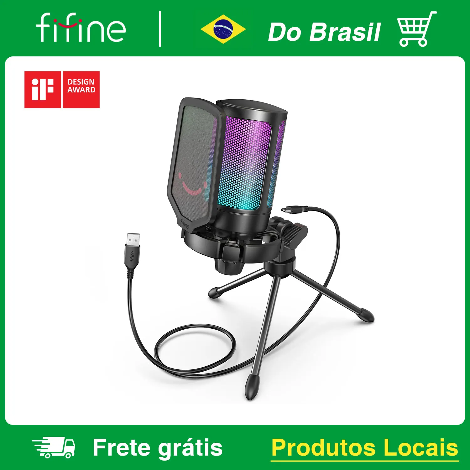 Microfone Fifine Ampligame no Aliexpress