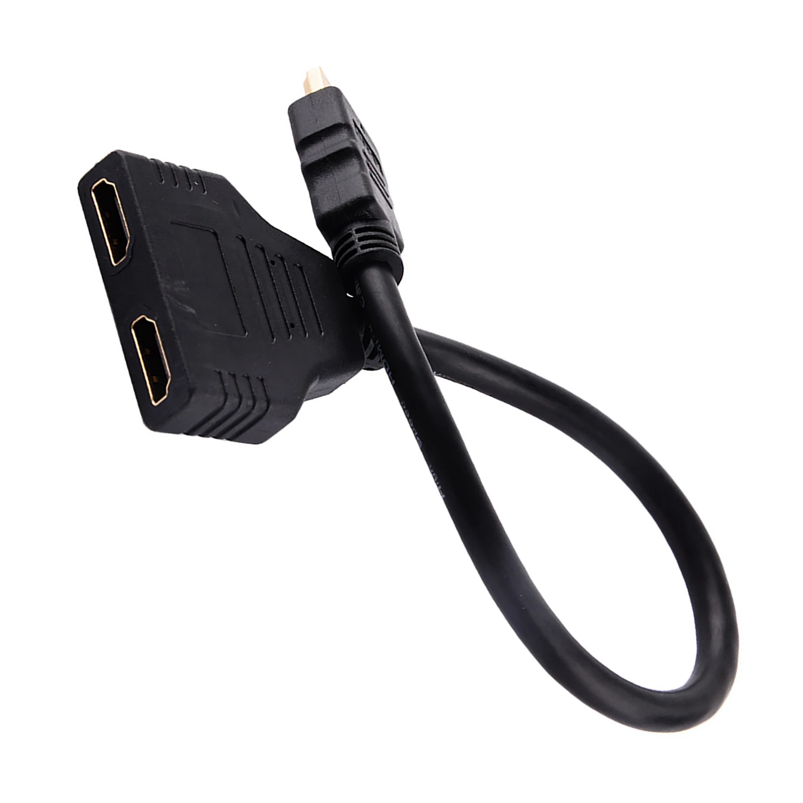 Dual HDMI Female to HDMI Male Splitter Adapter Cable