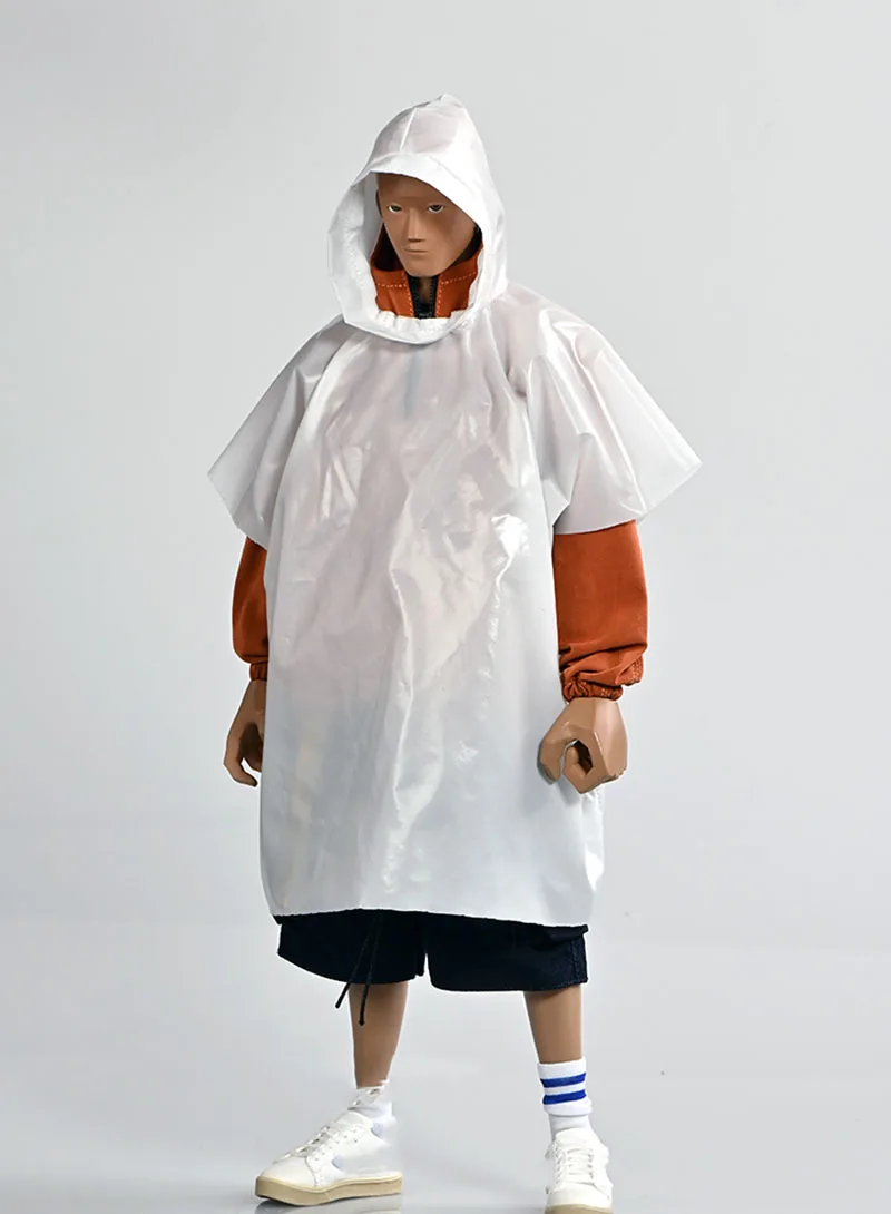 1/6 Male Long Hoodie Raincoat Mini 