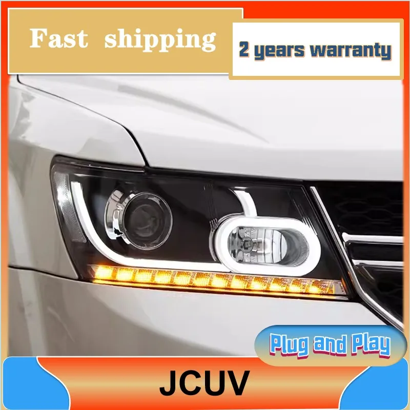 

Стайлинг автомобиля для Dodge Journey передние фары 2009-2019 JCUV передние фары DRL поворотный сигнал Ближний Дальний свет проекционный объектив