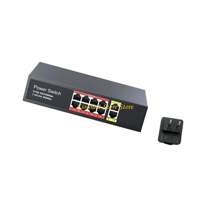 A3PC 고속 이더넷 8 포트 48V 스위칭 범용 카메라 호환성 원활한 네트워킹 통합을 위한 금속 인클로저