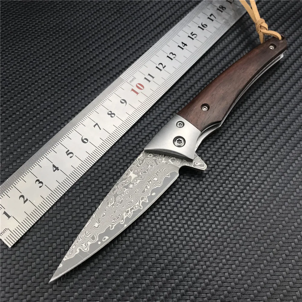 

New VG10 Damascus Steel Knives Ball Bearing Folding Knife Tactical Military Outdoor Survival EDC Jackknife Navas De Bolsillo