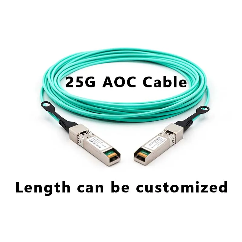 1m 2m 25g Sfp28 To Sfp28 Om3 Fiber Active Optical Cable (aoc) 1