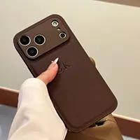 Personalized Luxury Customized Name 3D DIY Hot Engrave Faux Leather Phone Case For iPhone 17 16 15 14 13 Pro Max Plus Air 3