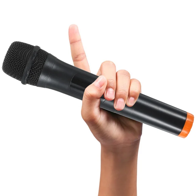 Outdoor Live Streaming Mic Wireless Microphone Universal Handheld Microphone Powered (Package Not Included 2