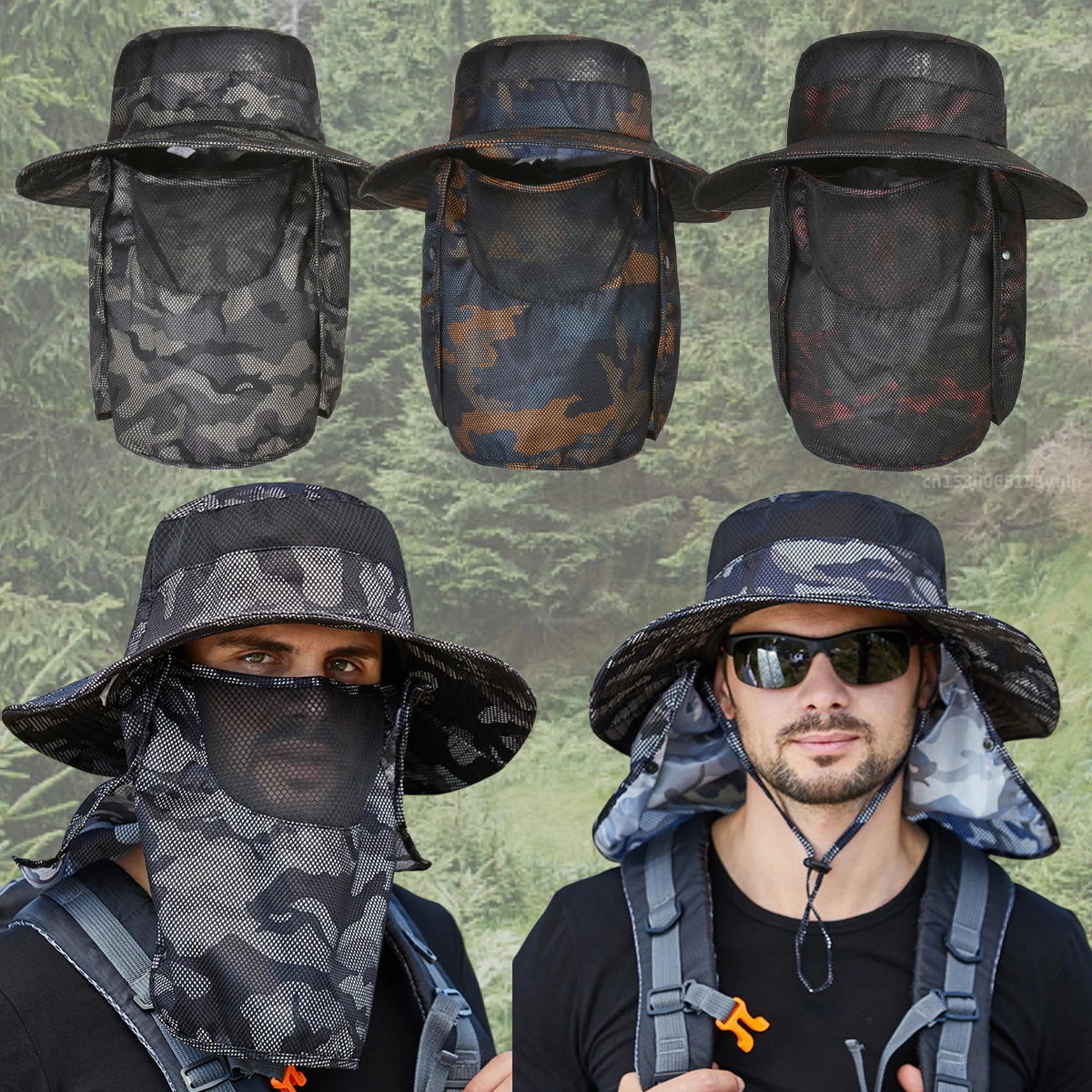Chapeau anti UV à large bord pour hommes - Créations Chapeaux