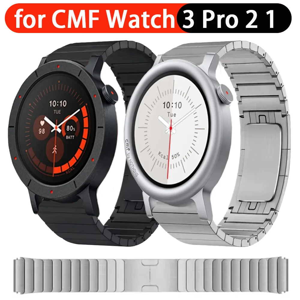 Premium 22mm Metal Smartwatch Bracelet Wristband - Stylish and Durable Accessory