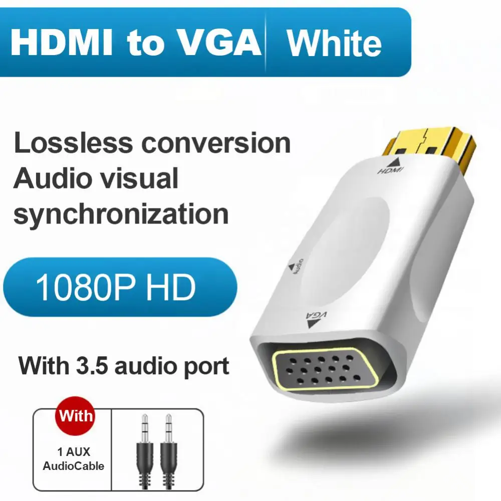 RYRA-HDMI-VGA ̺ ȯ ȣȯ, - ȯ , 3.5 Mm   HD 1080P, PC Ʈ º 