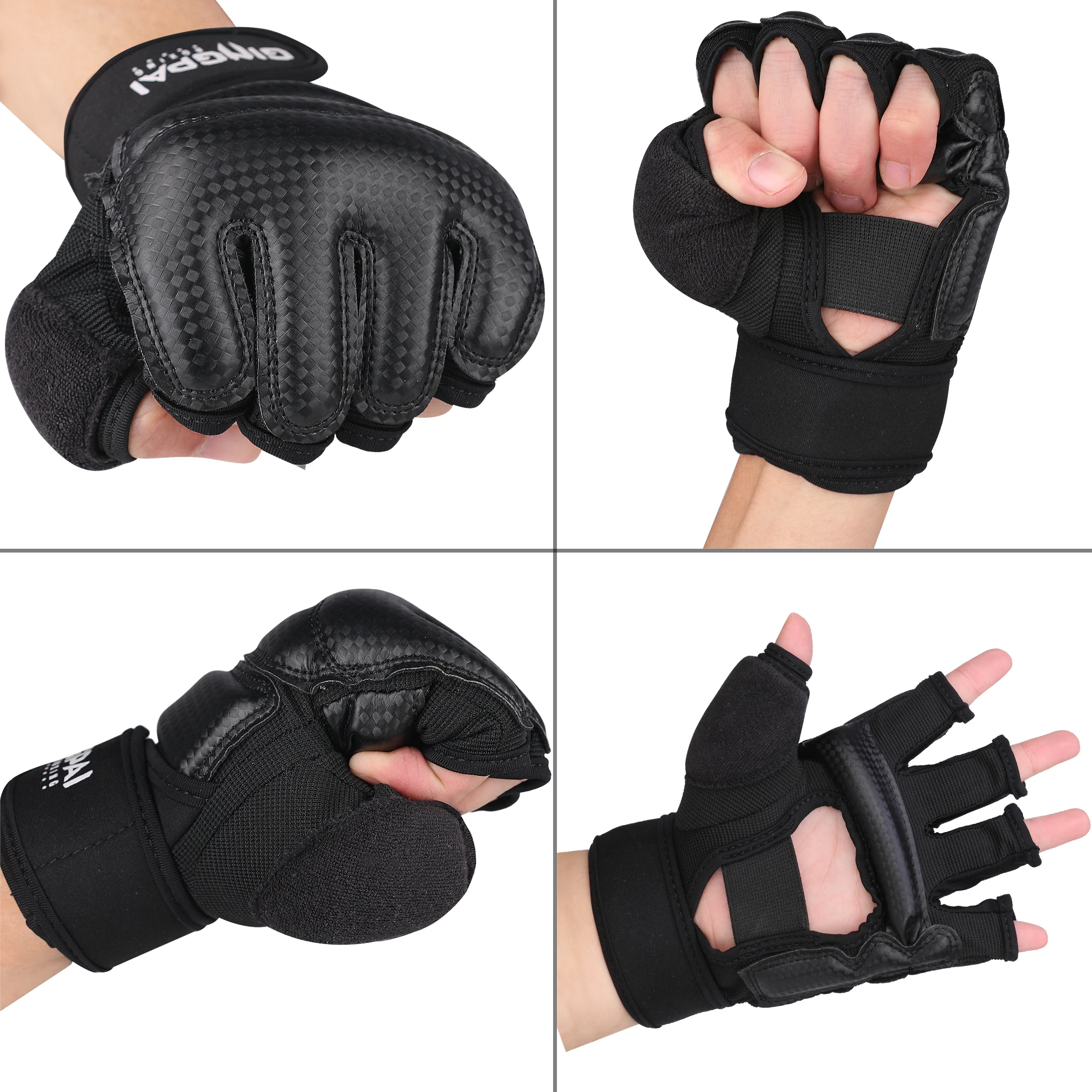 Taekwondo Gloves WTF Approve PU Leather Adult Kids MMA Boxing Glove Karate Martial Arts Kung Fu Protector Wing Chun Hand Guard
