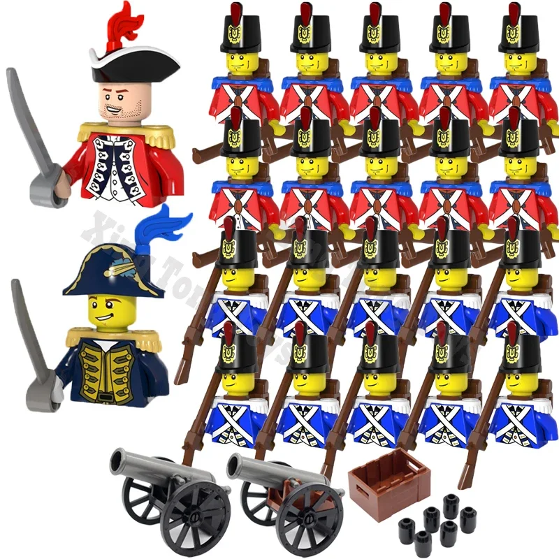 Medieval Military Building Blocks Napoleonic War Imperial Governor General Official French British Russia Marshal Soldiers Brick 3