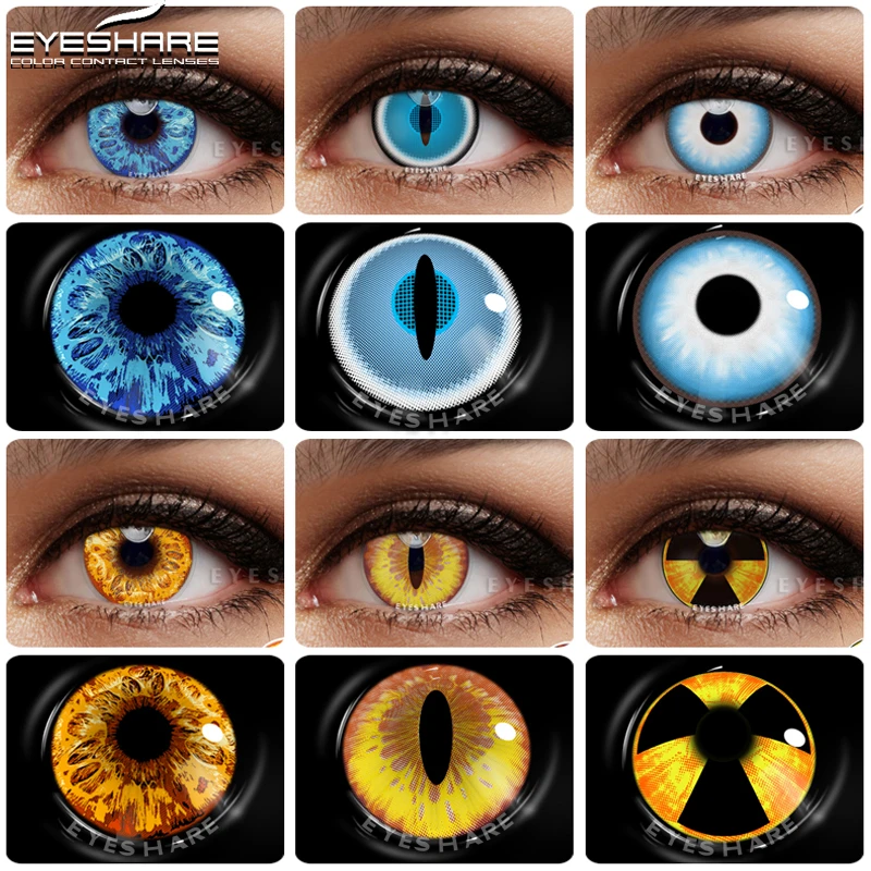 Tanio EYESHARE Cosplay kolorowe soczewki kontaktowe 2 szt. Kolorowe kontakty
