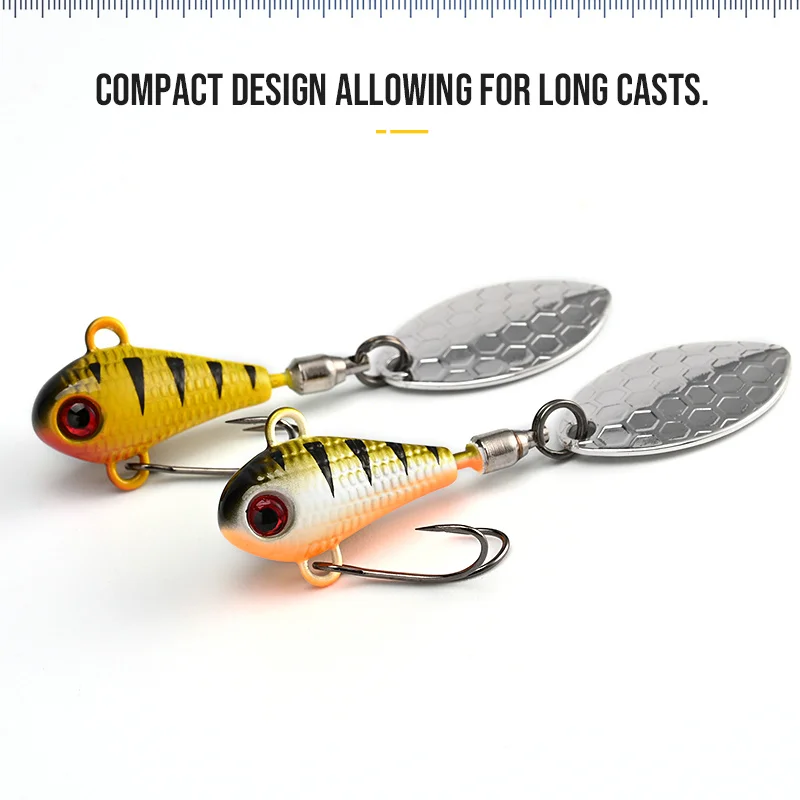 BLUX SPINTAIL Fishing Lure 4.5g 7g 11g Mag Tail Spinner Shad Metal Vib  Casting Shore Jig Bait Copper Blade Spoon Freshwater Bass - AliExpress