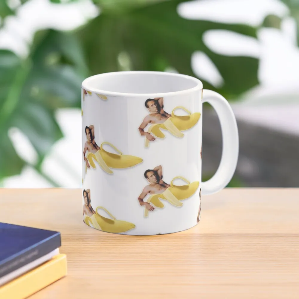 

Nicolas Cage Banana Pattern Coffee Mug Coffee Set Coffee Mugs Mug Cute Coffee Cup Set