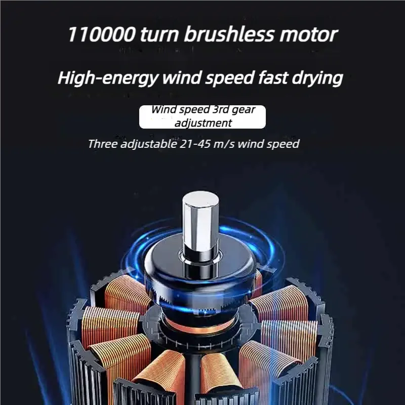 Pet hair dryer neck pulling cat and dog grooming drying high-power drying brushless hair dryer