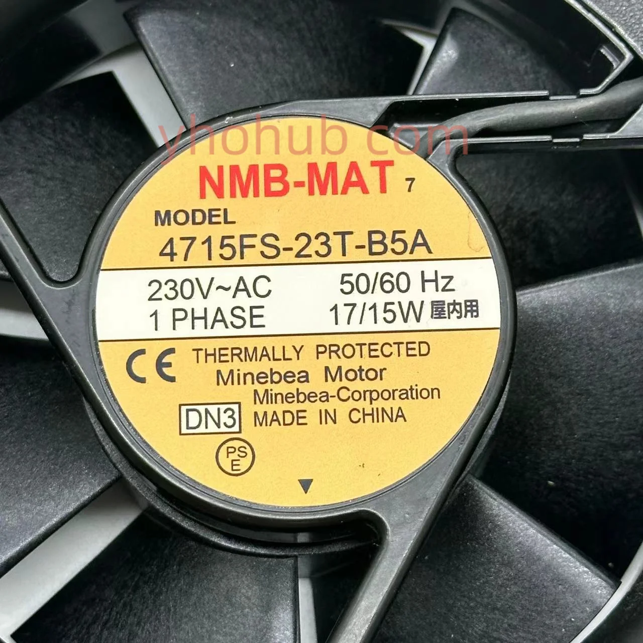 230V, 17W, 120x120x38mm, 4715FS-23T-B5A, DN3