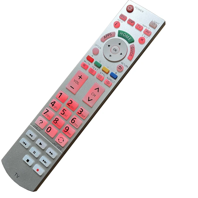 Mando a distancia N2QAYB000934 para TV LCD PANASONIC, reemplazo de  TH-32AS610A, TH-42AS640A, TH-50AS640A