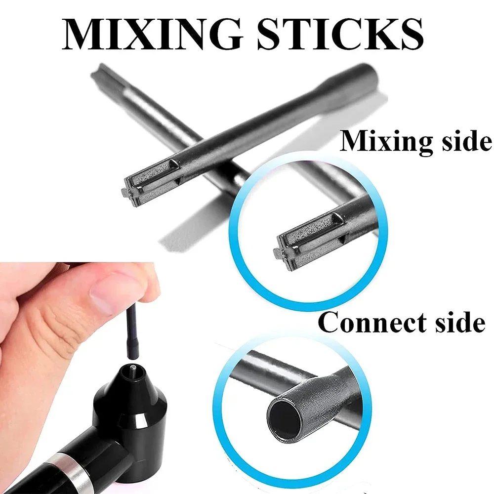 Tattoo Ink Mixer Machine Kit Complete Pigment Mixer Tool 100PCS Mixing Sticks 100 PCS Tattoo Cup with Holder Stand Tattoo Supply - 4