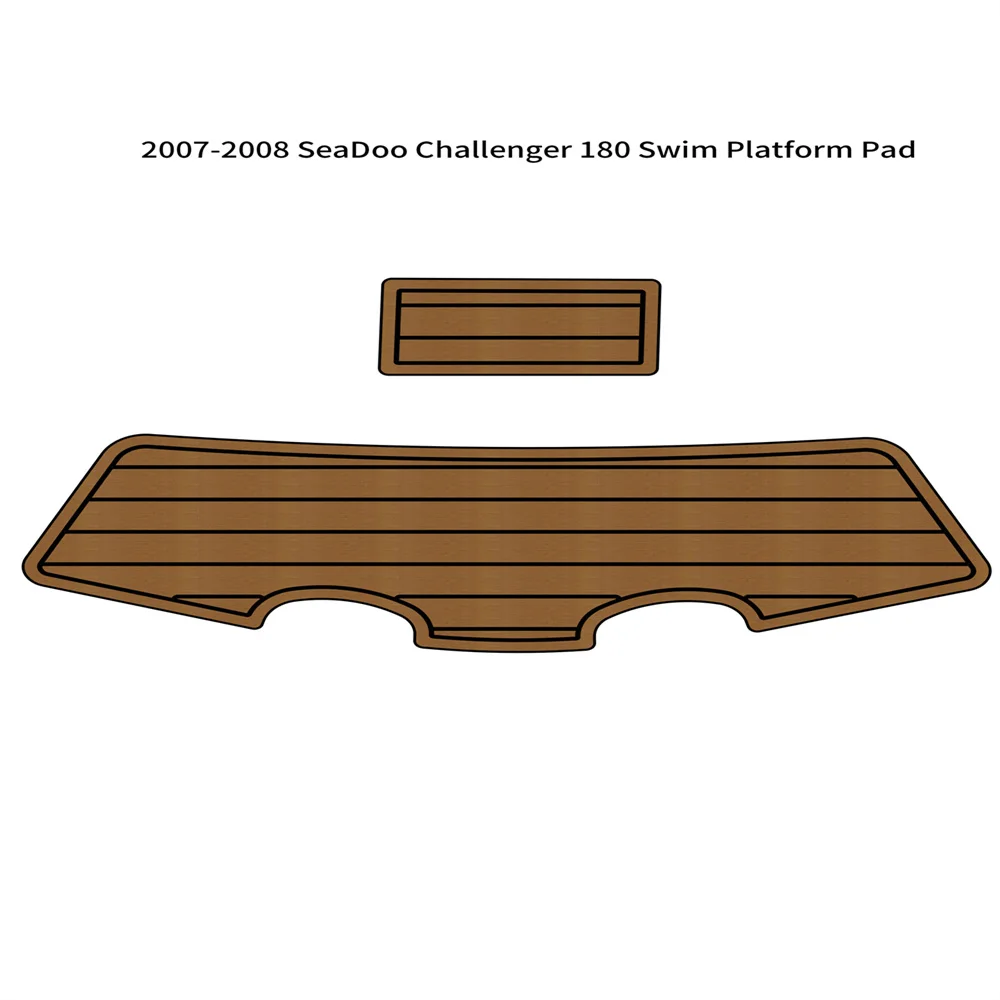 2007-2008 Seadoo Challenger 180 Swim Platform Pad Boat Eva Foam Tappetino In Teak