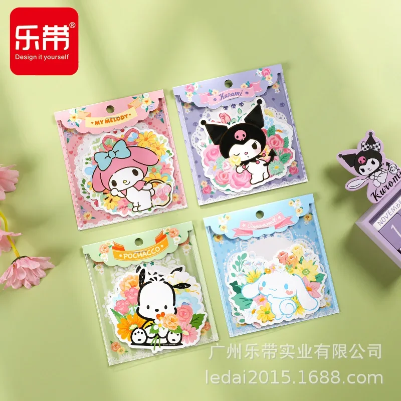 

4pcs Genuine Sanrio cute Hellokitty kuromi My Melody diy children cartoon student sticker