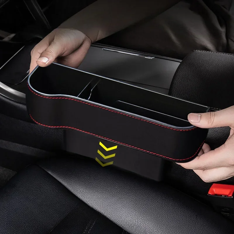 Car Seat Gap Storage Box - Crevice Organizer for Phone, Wallet & Cigarettes, Slit Pocket Filler Holder for Car Seat