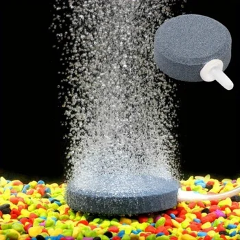 Bubble d'aria Pietra Acquario Aeratore Pompa per stagno Pietra d'aria Disco a bolle Acquario Pompa d'aria Piastra di ossigeno idroponico Accessori per acquari