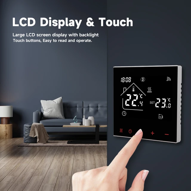 Tuya WiFi Smart Thermostat Elektrische Boden Heizung Wasser/Gas Kessel  Temperatur Fernbedienung Touchscreen Google Home Alexa - AliExpress