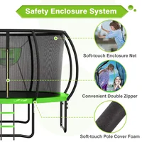 Outdoor Recreational Trampoline, Backyard Pumpkin Trampoline for Kids & Adults 2