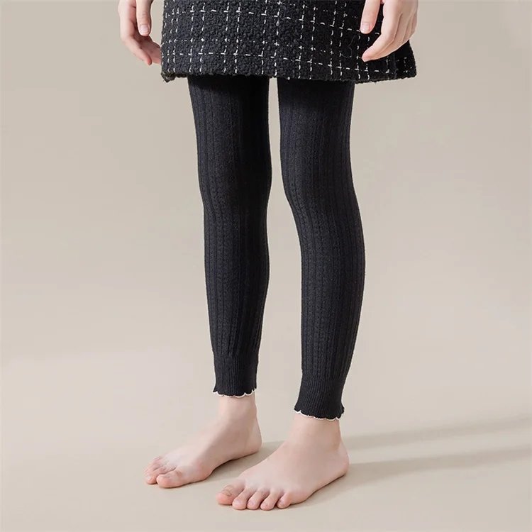 Kinder Mädchen Leggings Frühling Herbst Stricken Rippen kinder Strumpfhosen Für Mädchen Mode 0-12 Jahre Student Sport Baby Engen 2025 – Detail 1