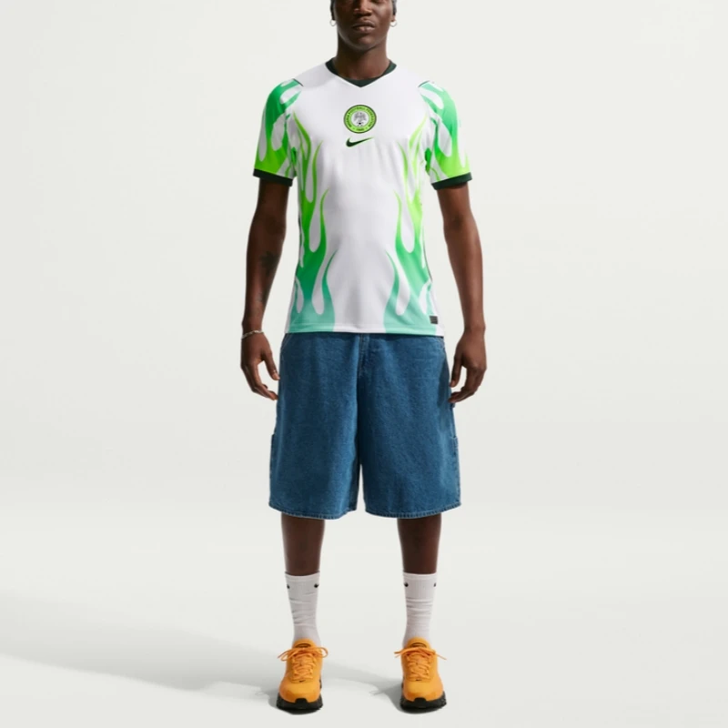 2026 world cup nigeria national team away football jersey ib5376 nike men's breathable soccer top 2026 World Cup Nigeria National Team Away Football Jersey IB5376 Nike Men's Breathable Soccer Top 3
